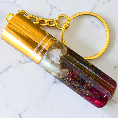 Love &amp; Lust Keychain | Handmade Crystal &amp; Herb Charm