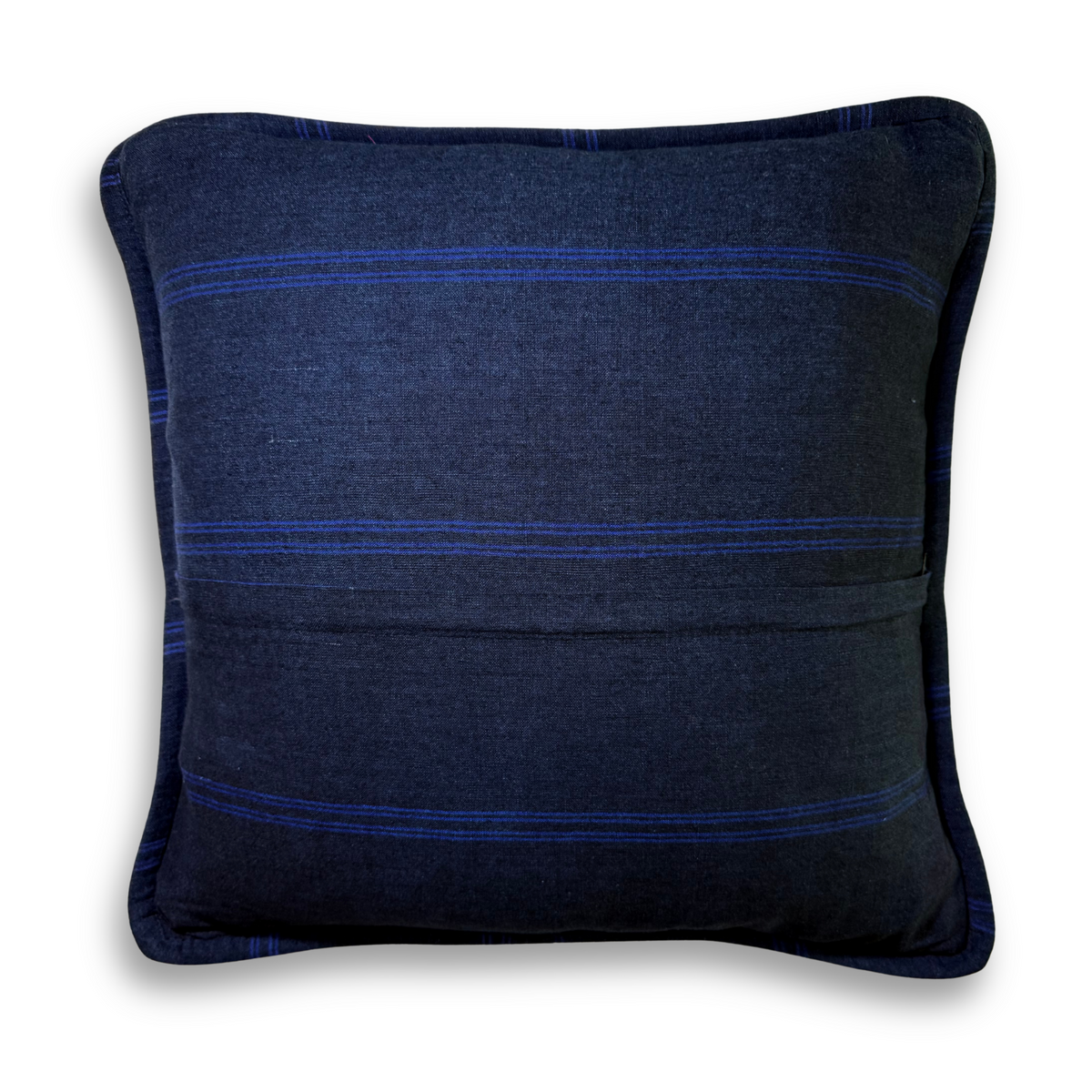 Embroidered Huipil &amp; Handwoven Corte Throw Pillow Cover