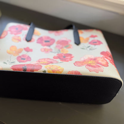 ember poppies carryall in vegan leather