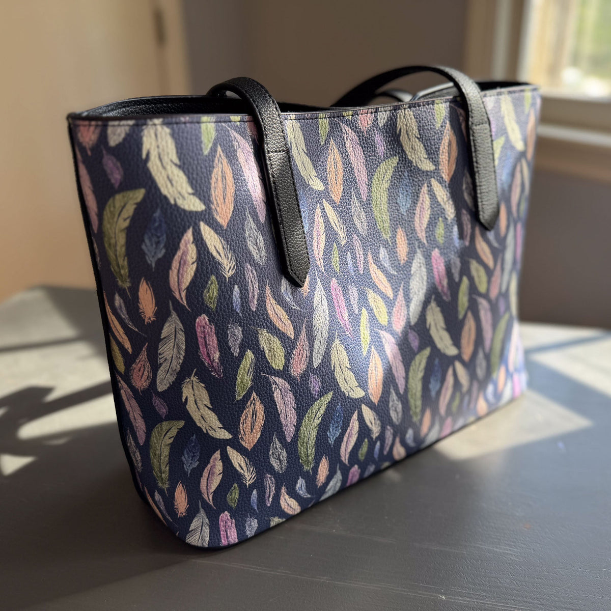 featherlight carryall in vegan leather
