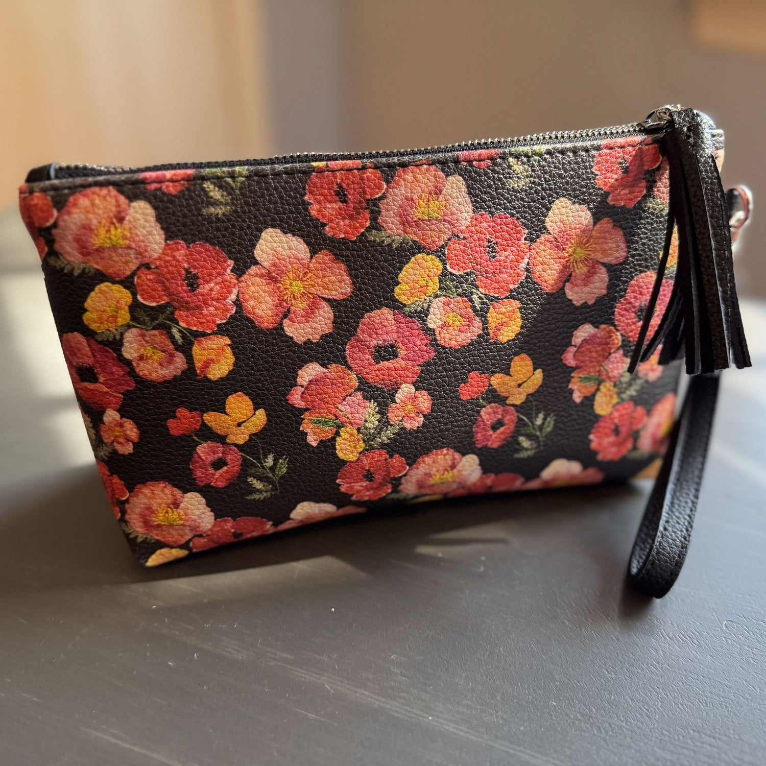 the ember poppies clutch collection in vegan leather