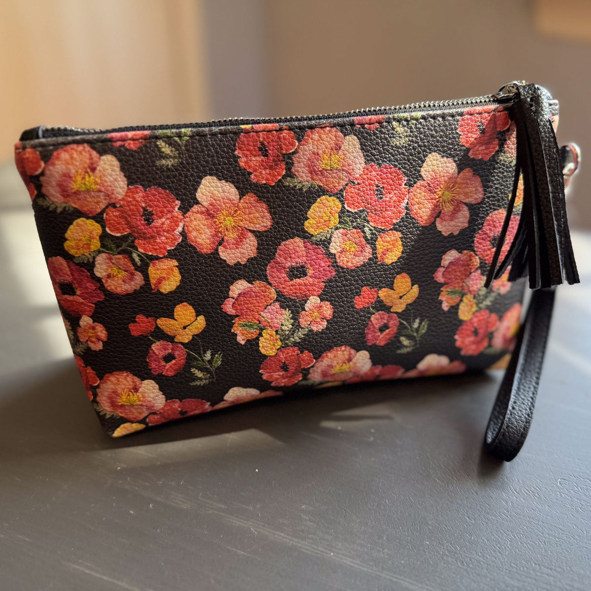 the ember poppies clutch collection in vegan leather