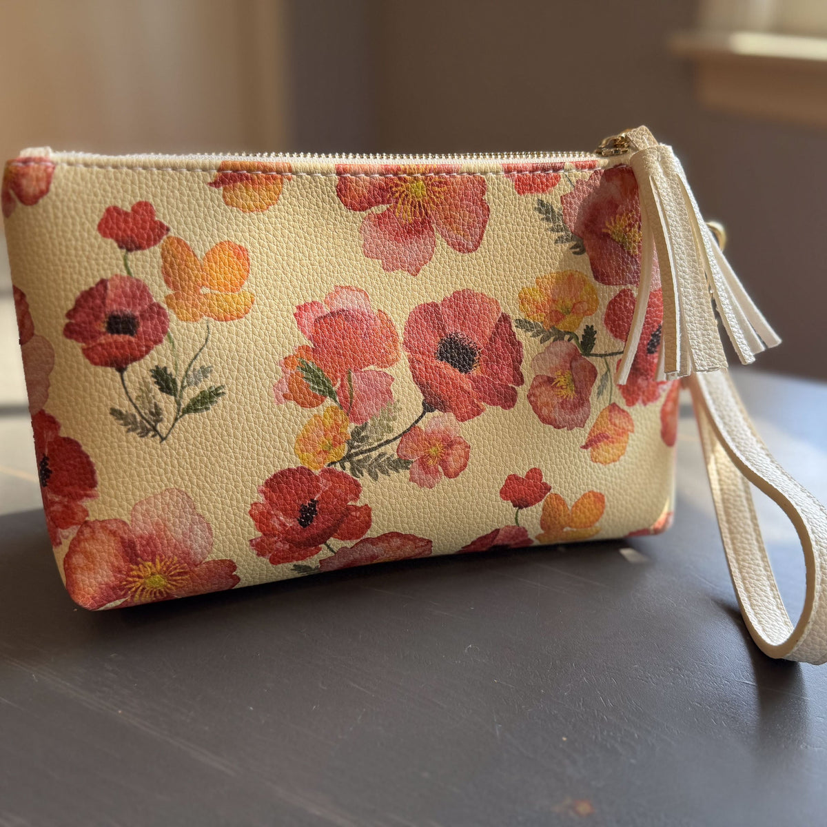the ember poppies clutch collection in vegan leather
