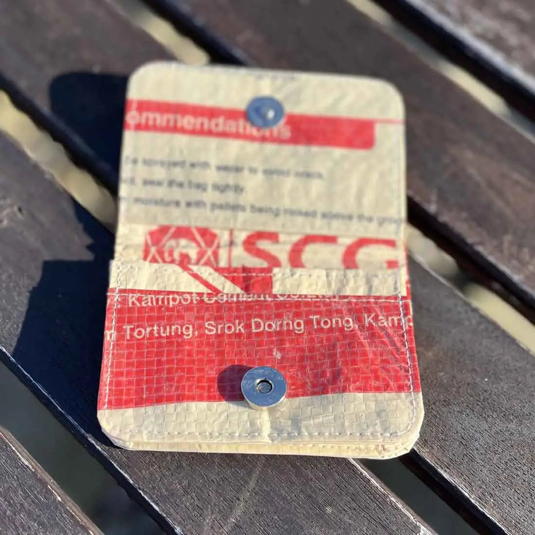 Recycled Cement Bag Card Holder