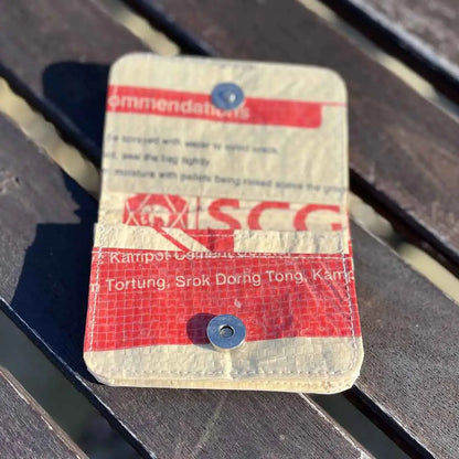 Recycled Cement Bag Card Holder
