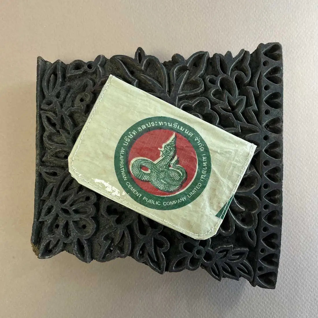 Recycled Cement Bag Card Holder
