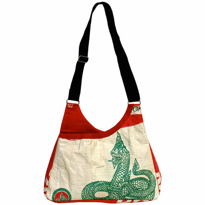 Triangle Crossbody Bag - From Recycled Cement Bags
