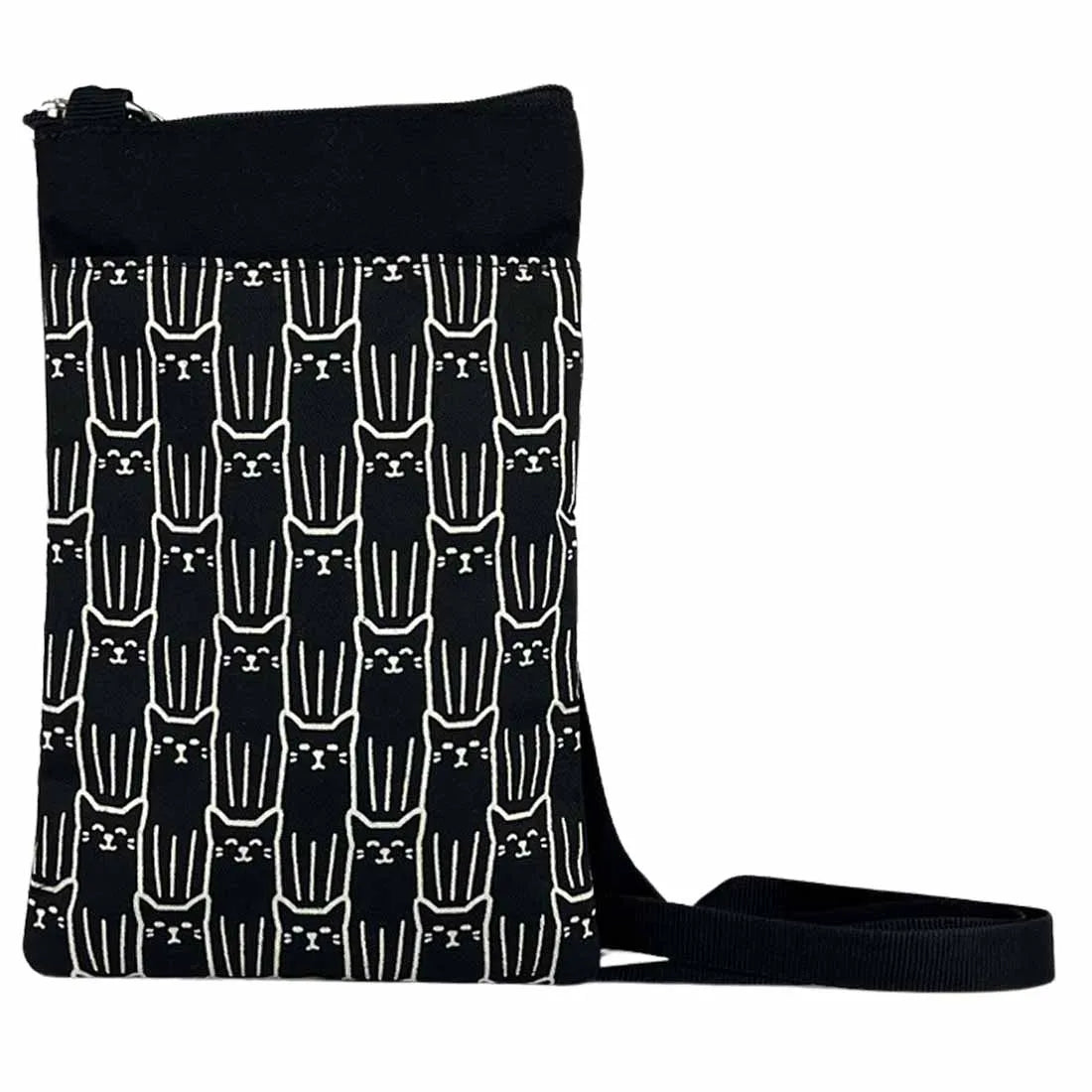 Mini Phone Crossbody - Cat Prints