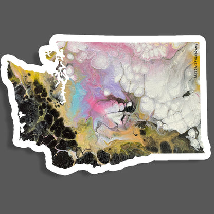 Washington State Sticker - Vinyl - Waterproof - LGBTQ
