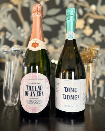 Ding Dong! Champagne / Wine Label for When It Happens