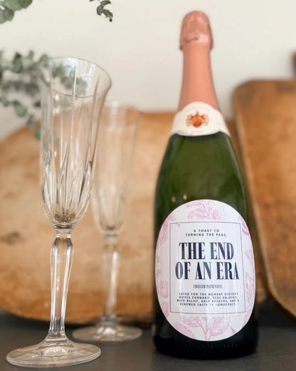 End of an Era Champagne / Wine Label for When It Happens