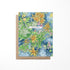 Greeting card featuring flowers pattern for birthday