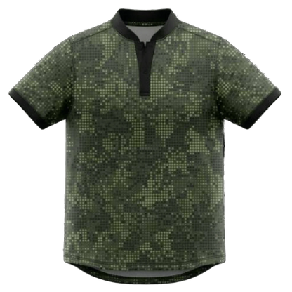 Forest Camo Blade Collar Golf Polo - Skull &amp; Bogeys Golf Co.