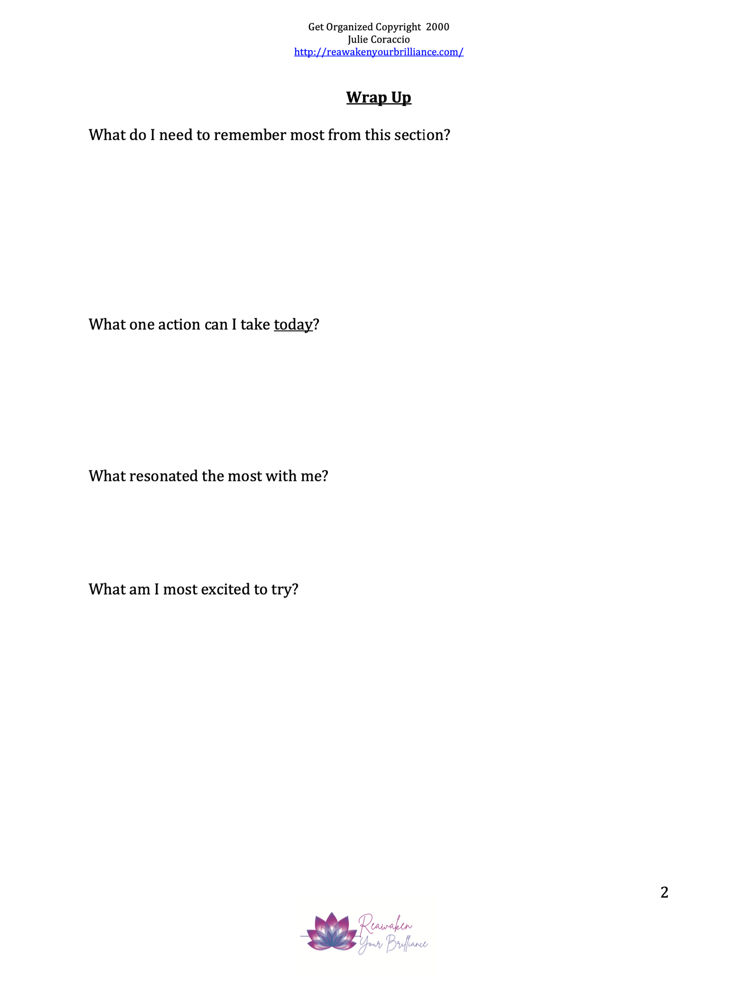 How to Organize Your Life Audio Class – Create Order, Clarity &amp;amp; Calm (MP3 Download)