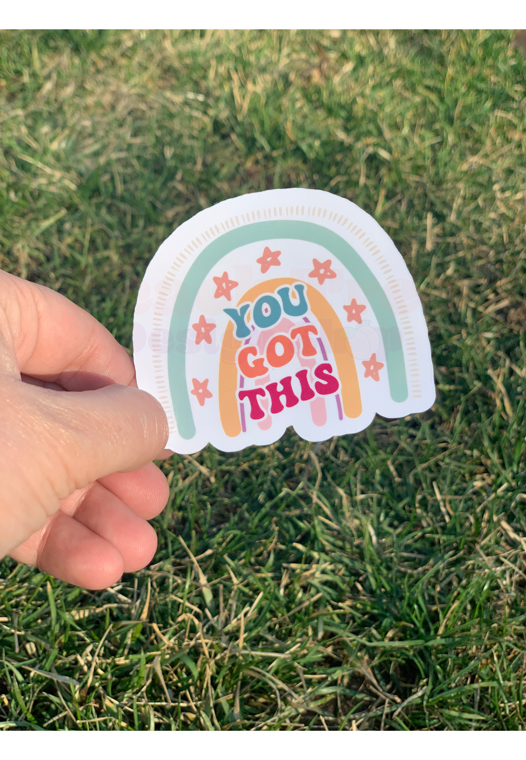 Retro Boho Rainbow Inspirational Stickers