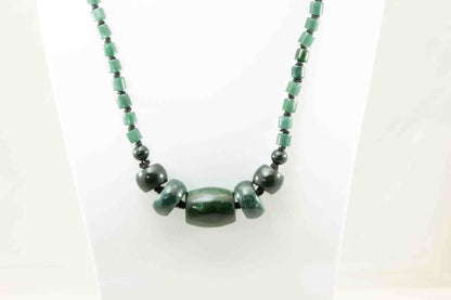 Handcrafted Maw Sit Sit Bead Pendant with Guatemalan Jade Beads on Durable Paracord