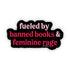 Sticker with text &