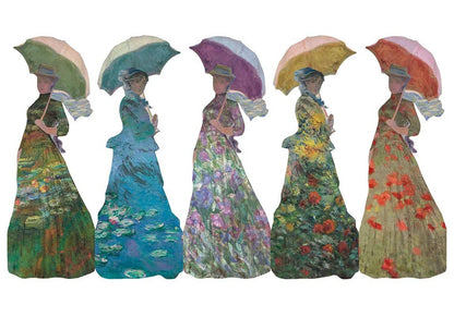 Claude Monet Woman with a Parasol Accordion Bookmarks — Set of