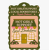 A decorative magnetic bookmark card featuring the phrase &