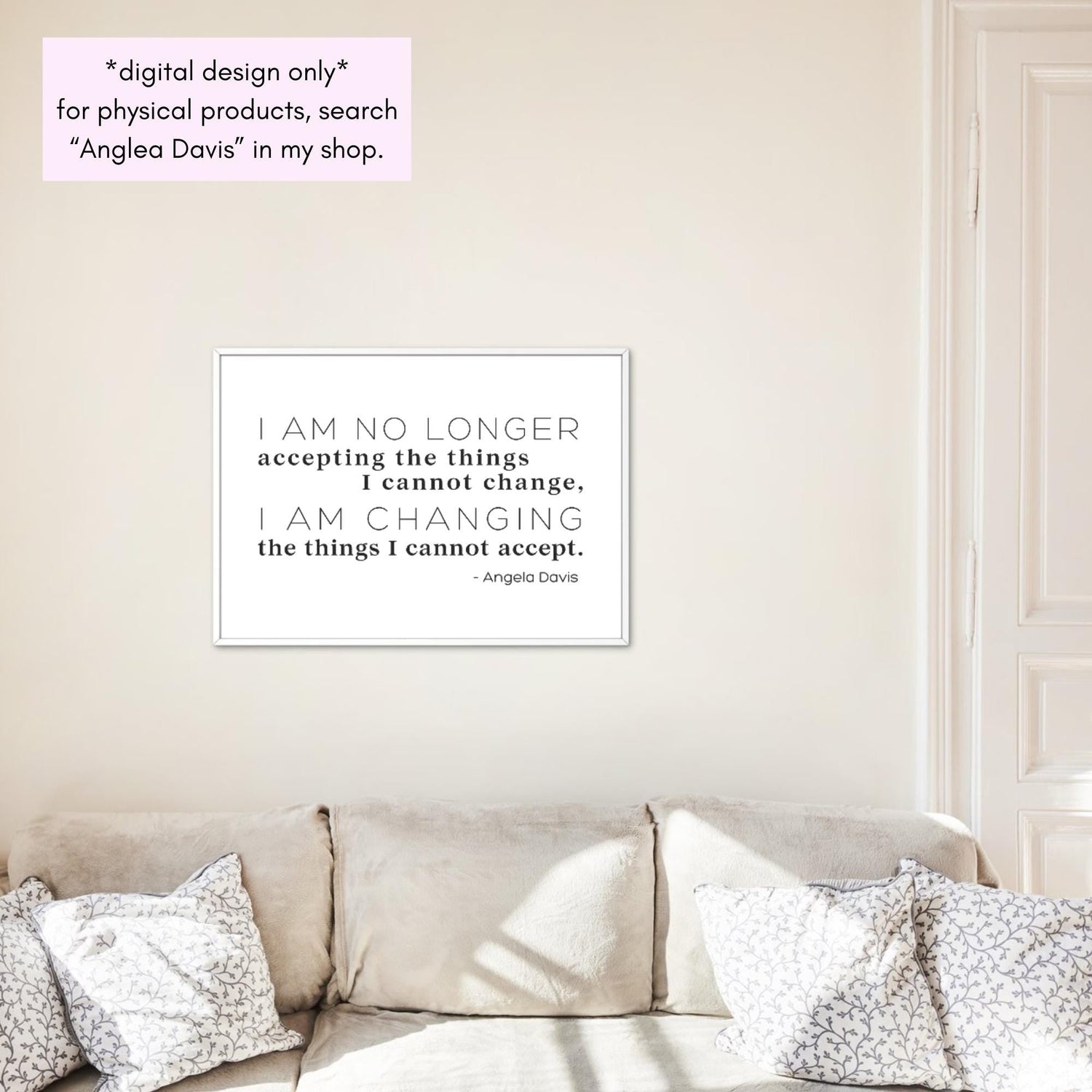 Angela Davis Quote Clipart Bundle | Be the Change Political Activism (Digital Download)