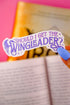 Sticker with text &