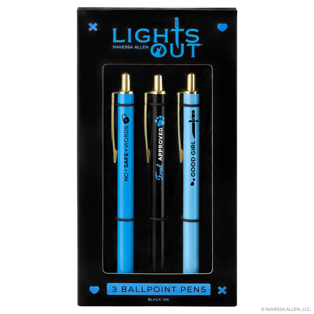 Official Lights Out Pen Set | Dark Romance Pen Set