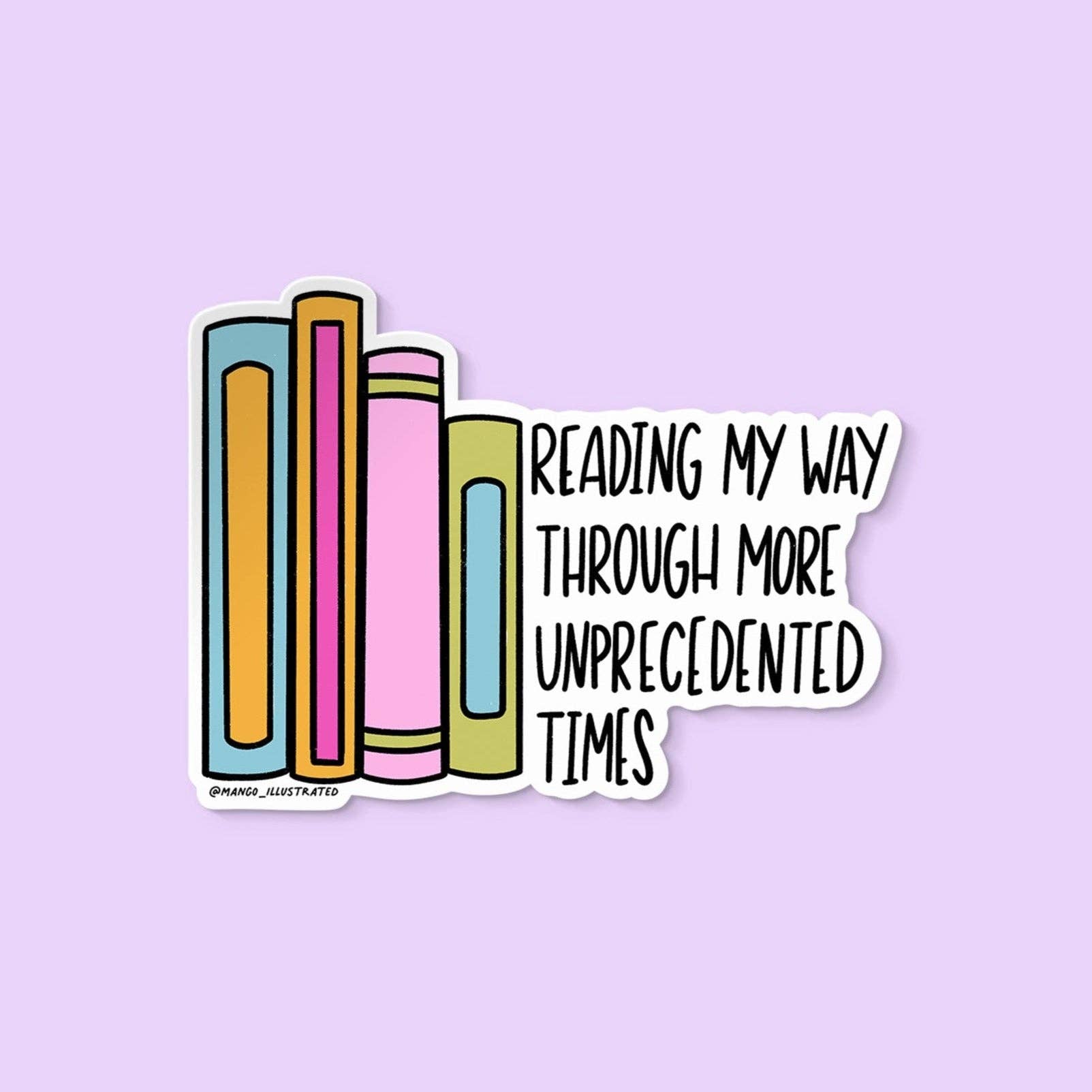 Colorful books with text &
