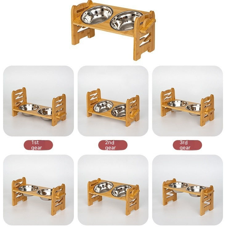The Ergonomic Elevate Wooden Feeding Station