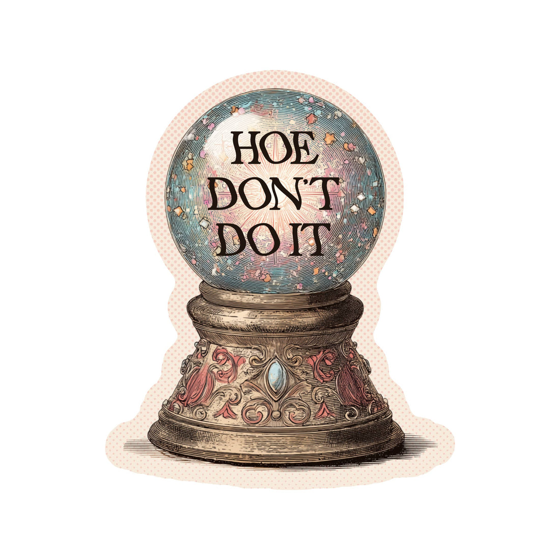 Decorative snow globe with &
