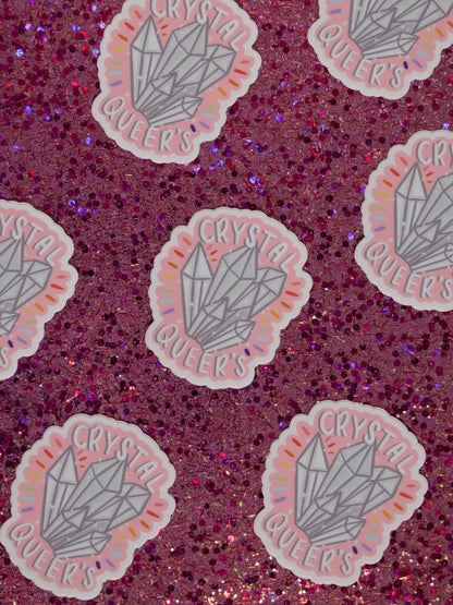Crystal &amp; Gemstone Queer Stickers