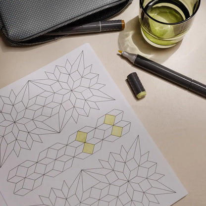Modern Quilting Coloring Book