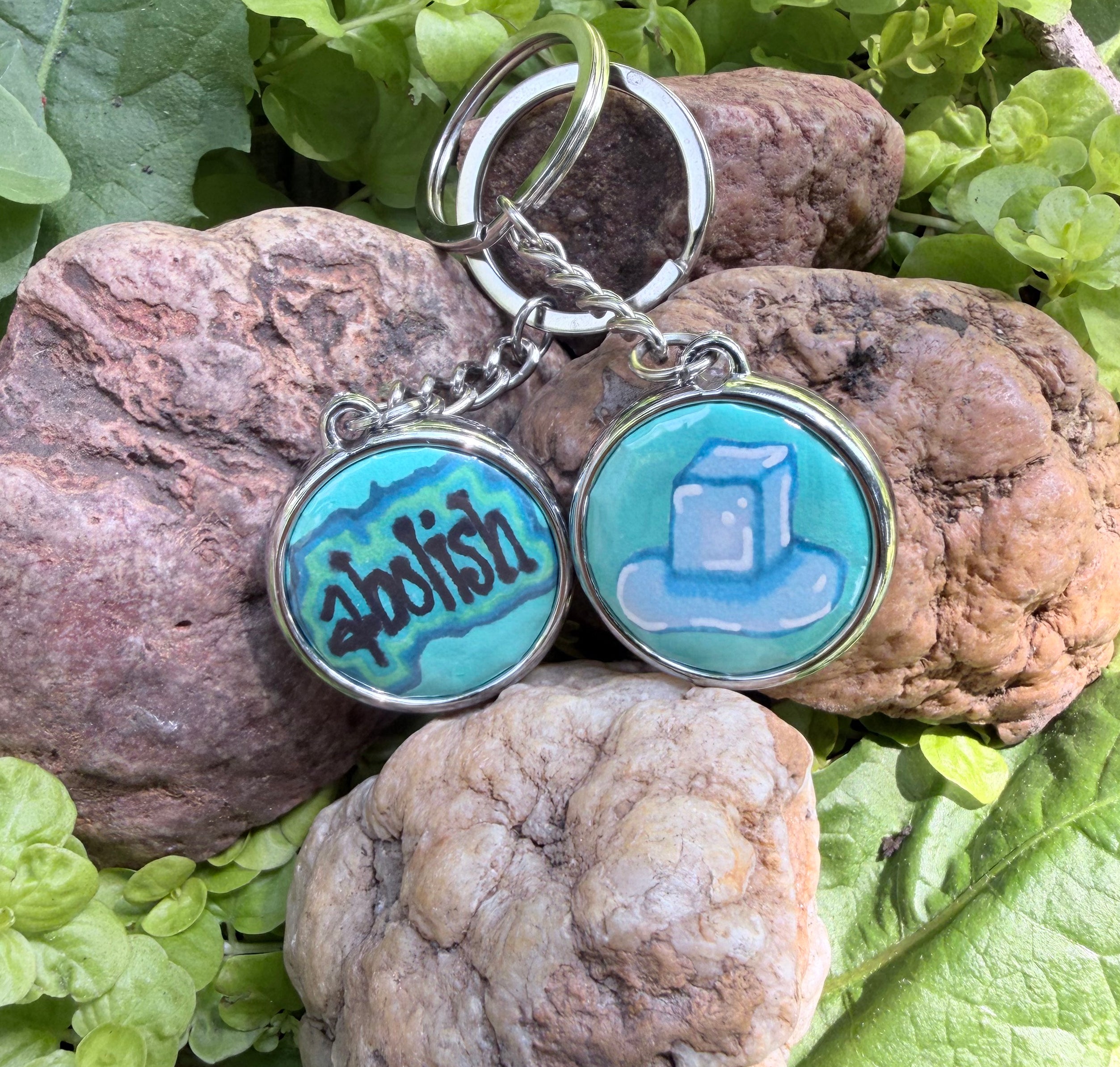 Abolish Ice Keychain