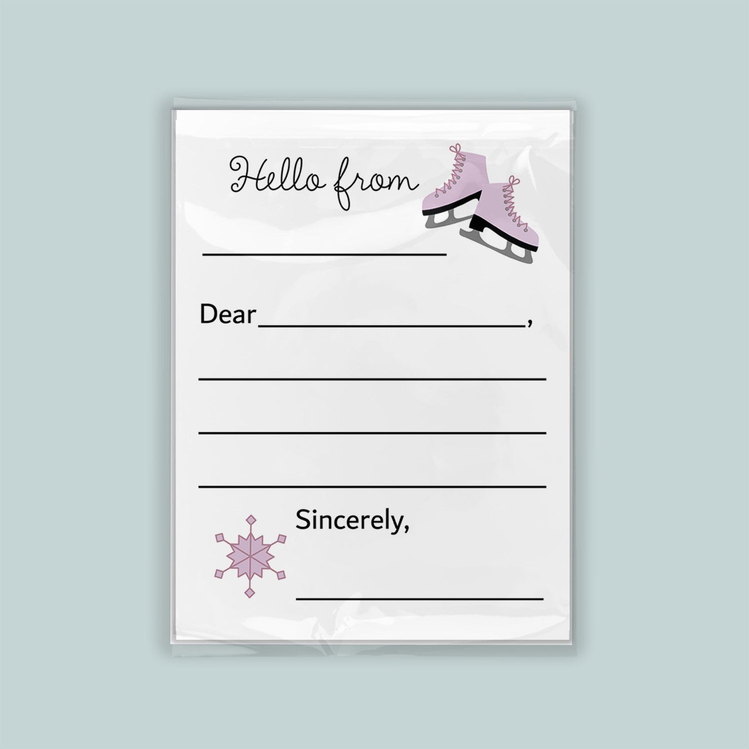 The image is a letterhead with a blank space for a recipient&