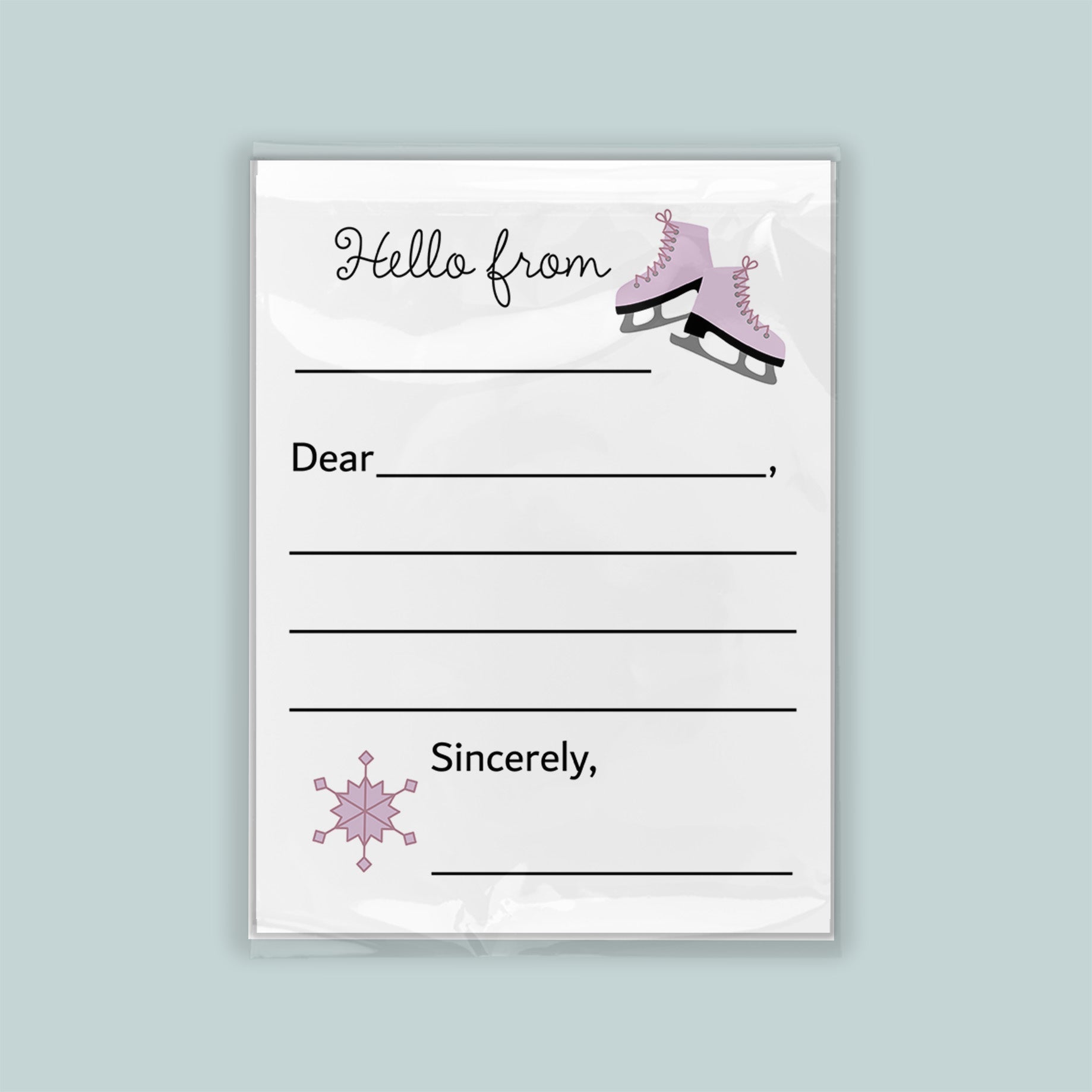 The image is a letterhead with a blank space for a recipient&