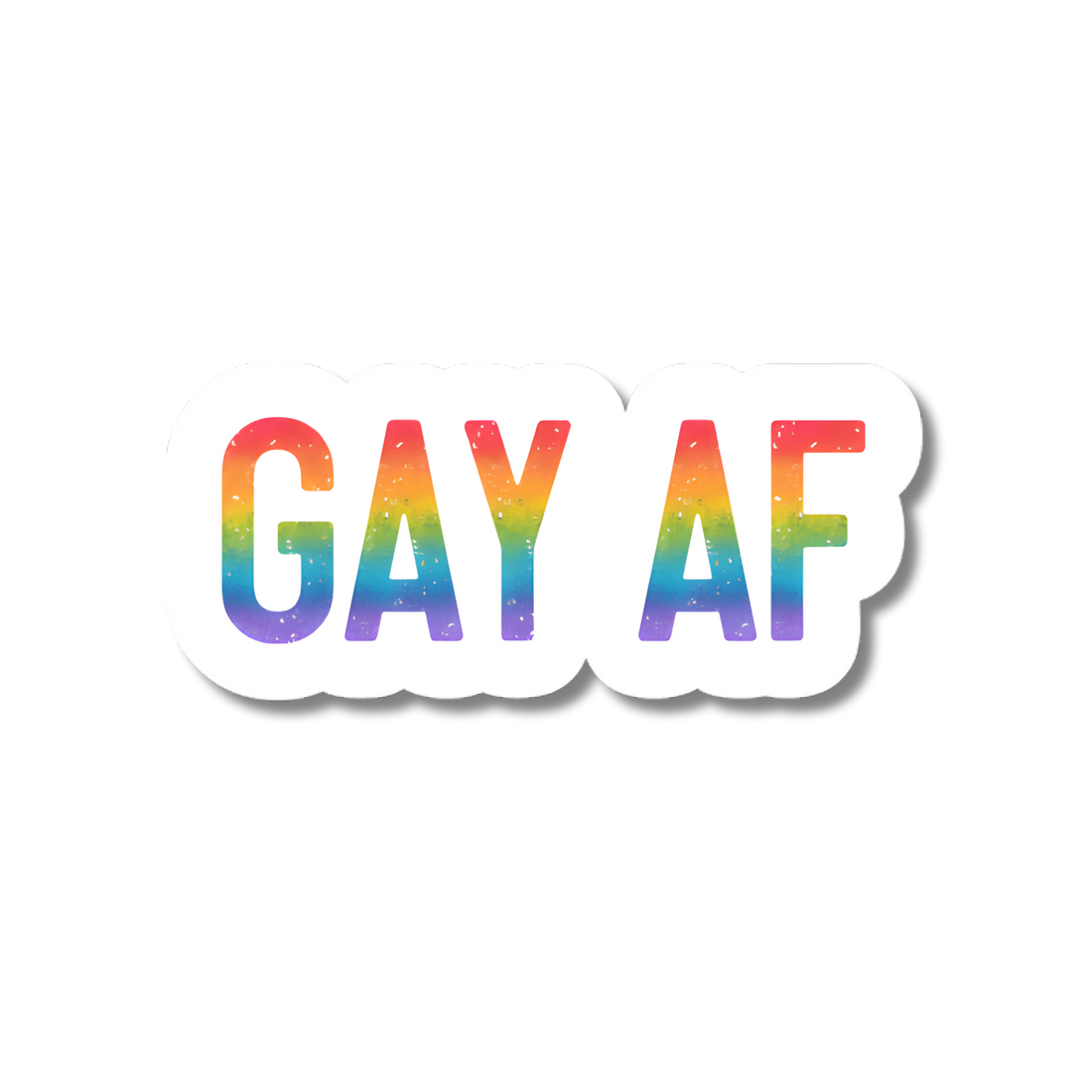 Gay AF Sticker | LGBTQ+ Pride Decal