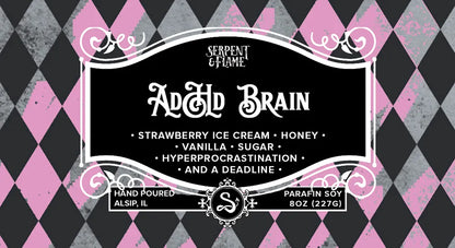 ADHD Brain 8oz Candle