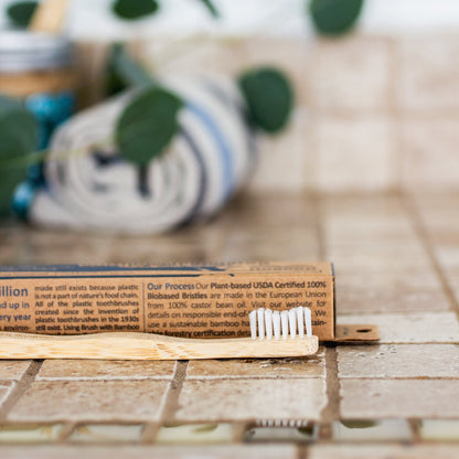 Brush with Bamboo Bamboo Toothbrush - Child Size with Box