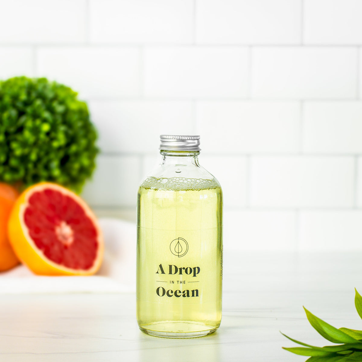 Refillable Liquid Hand Soap - Grapefruit Bergamot scent - Refill Bottle - 8oz