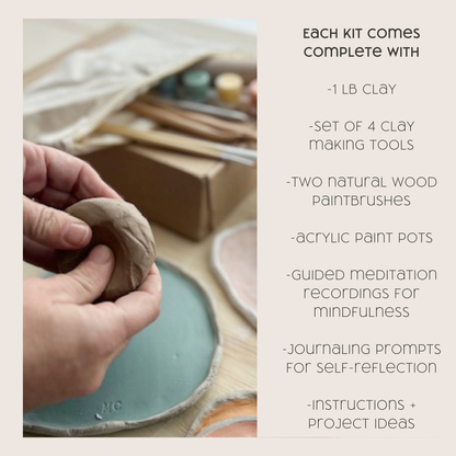 Breathe People - Meditative Art Clay Kit + Self-Care Meditations and Projects