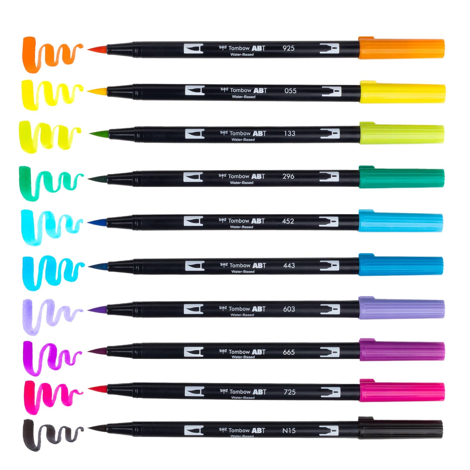 Dual Brush Pen Art Markers 10-Pack, Eighties