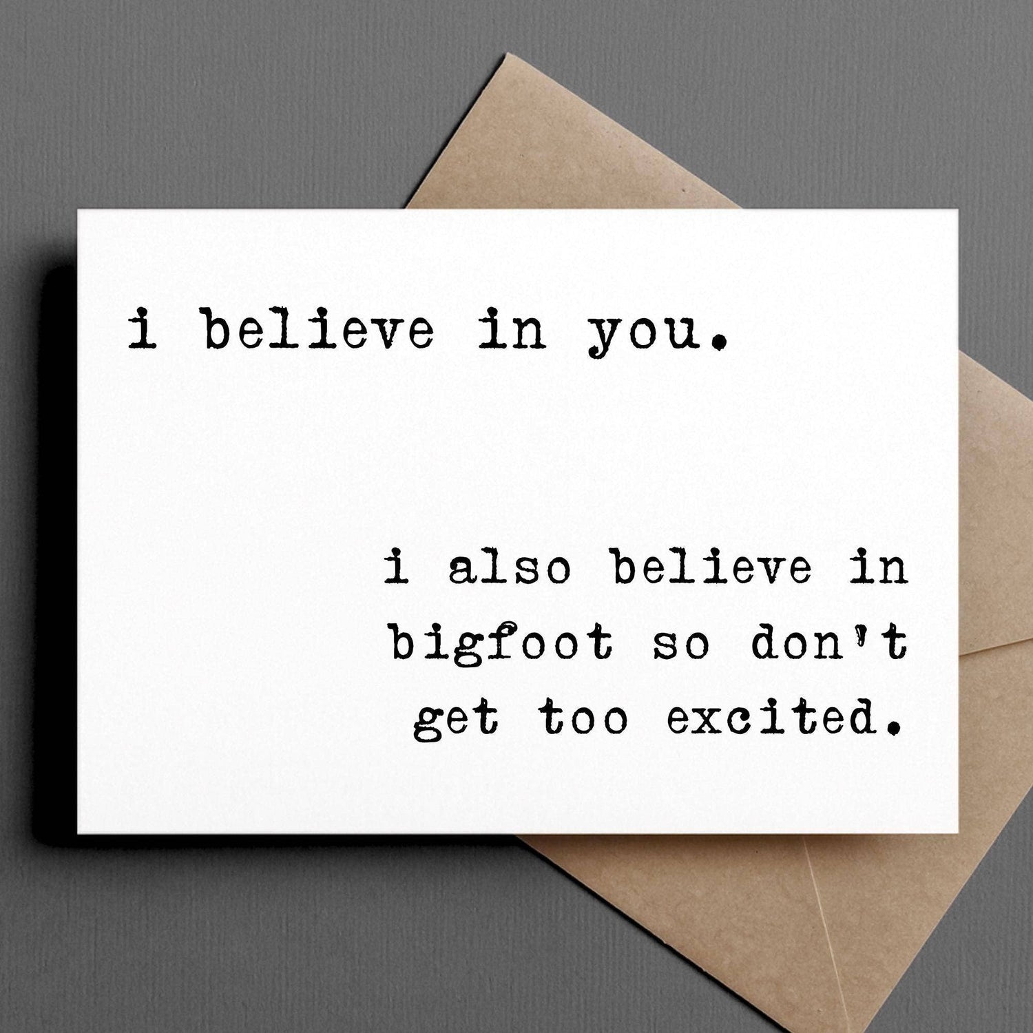 Card with text &