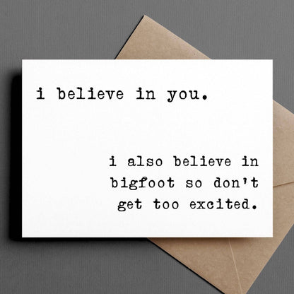 Card with text &