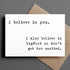 Card with text &