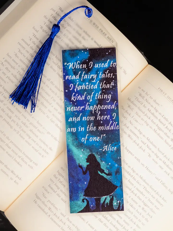 Alice In Wonderland Bookmark, Original Artwork Page Holder