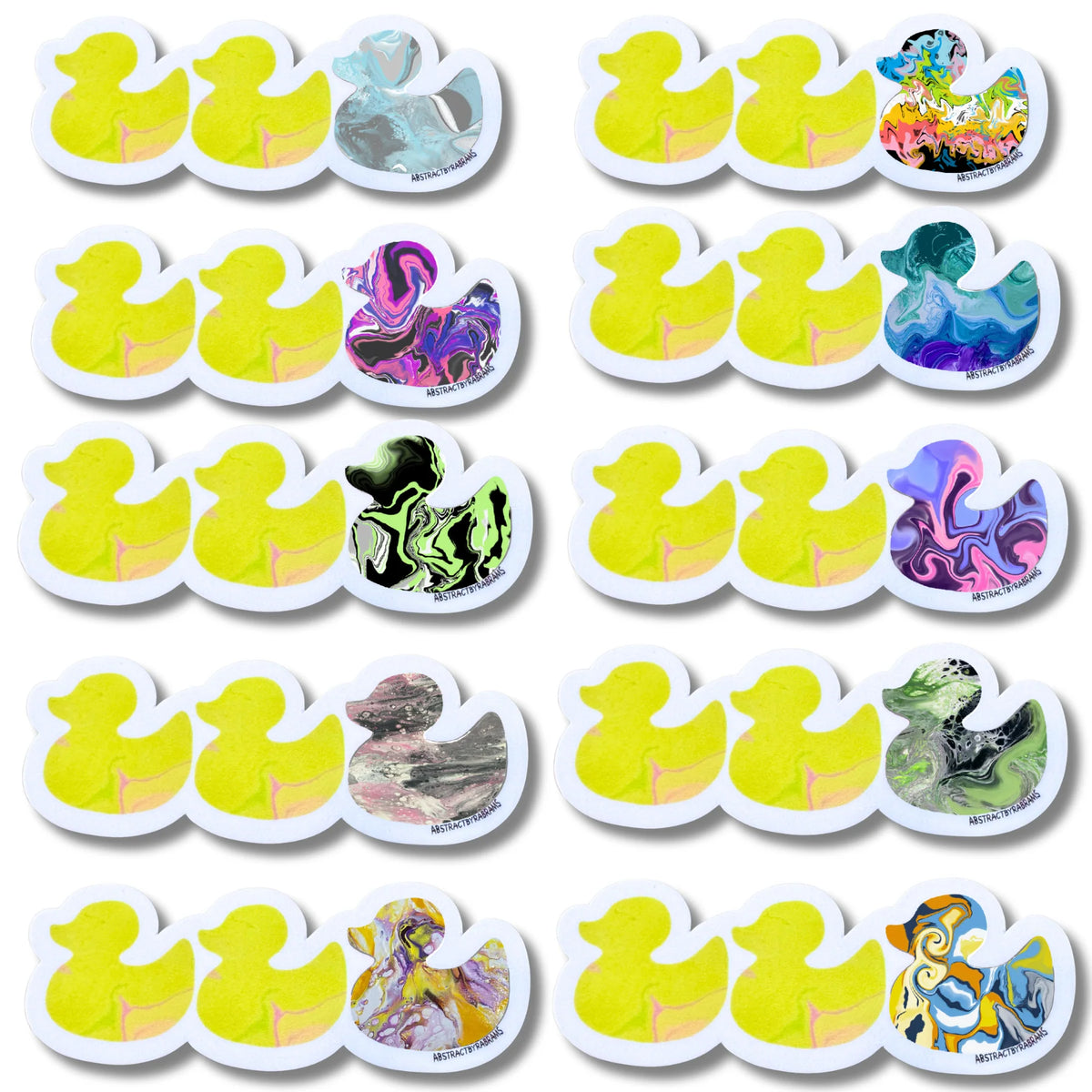 PRE ORDER!! Duck Duck Gray Duck Pride Stickers - 10 Flags