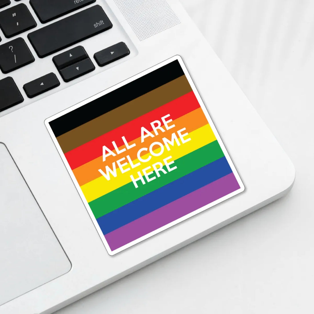 All Are Welcome Here Sticker - Resistance Nation