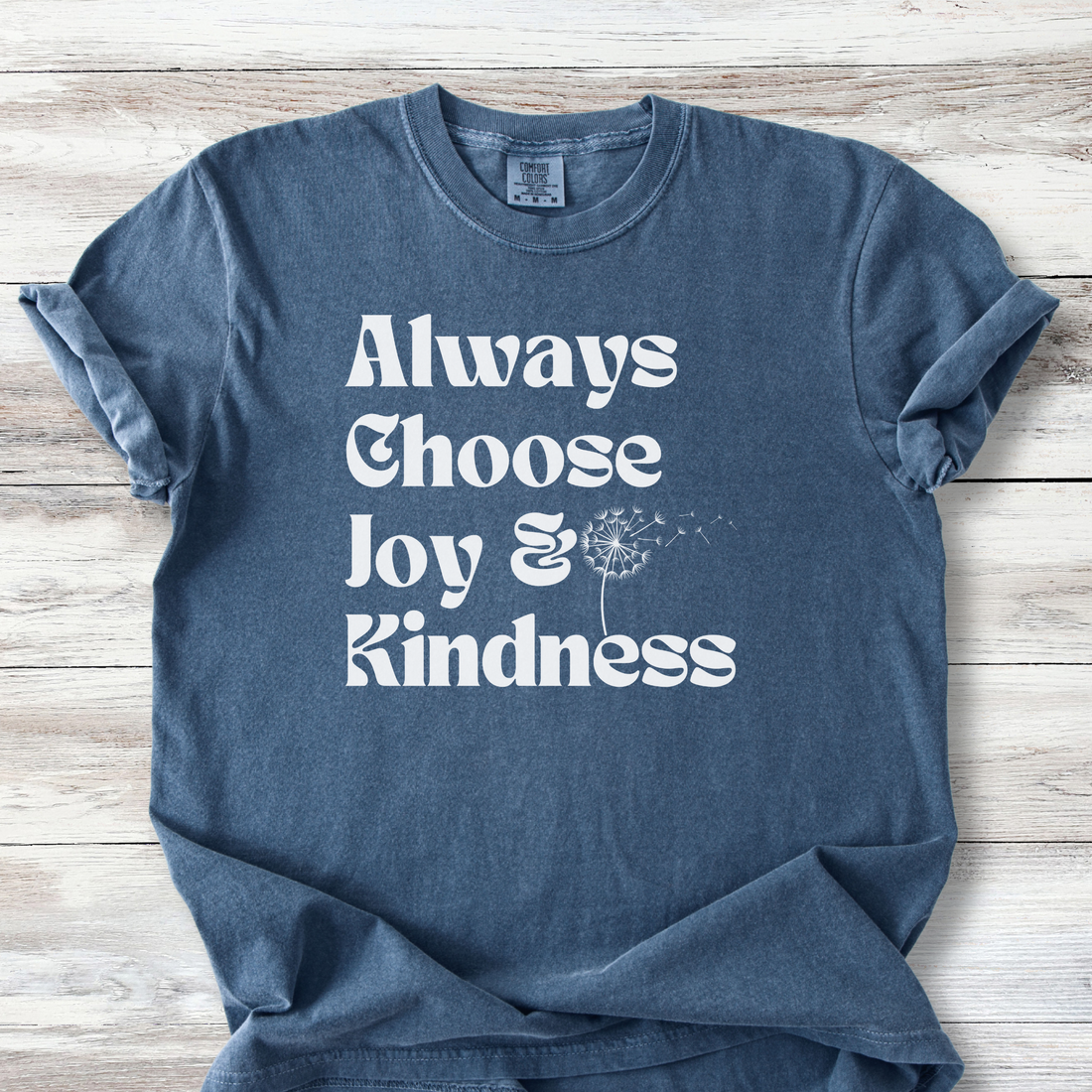 Always Choose Joy &amp; Kindness T-Shirt | Positive Progressive Affirmation Tee
