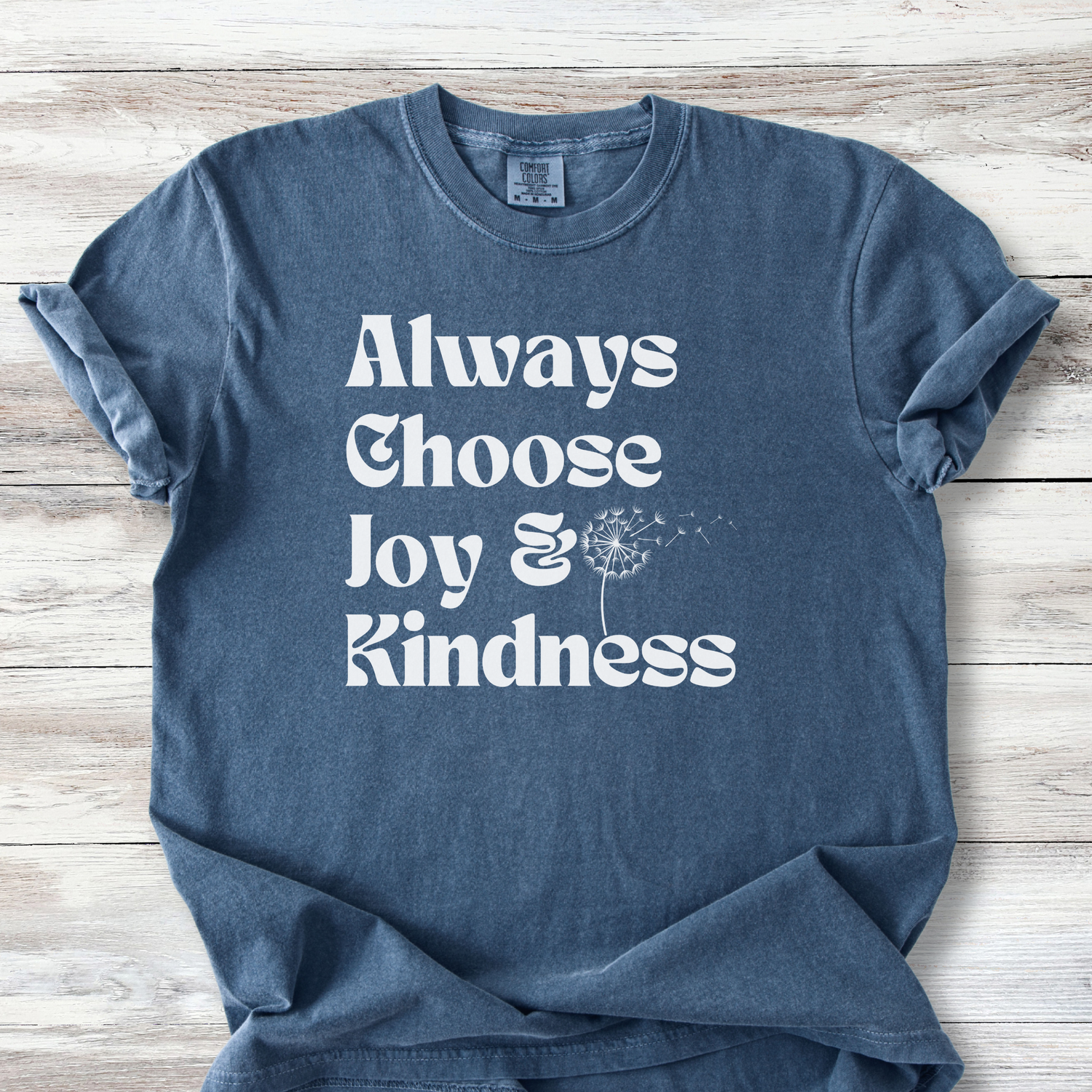 Always Choose Joy &amp; Kindness T-Shirt | Positive Progressive Affirmation Tee