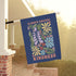 Decorative garden flag with floral design and &