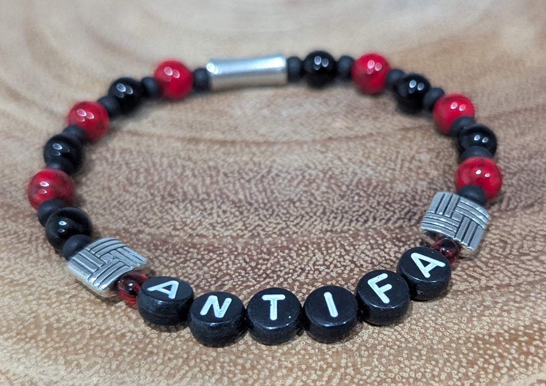 ANTIFA Stretch Bracelet, Protest Bracelet, Take a Stand